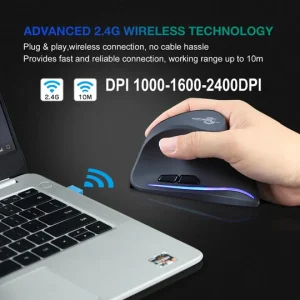 Lefon Ergonomic Wireless Mouse