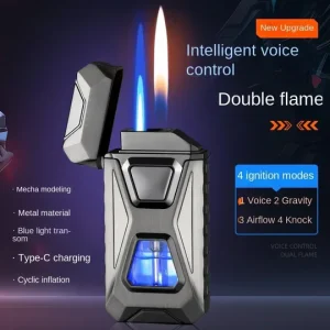 Metal Windproof Cigar Lighter Jet Torch Gas