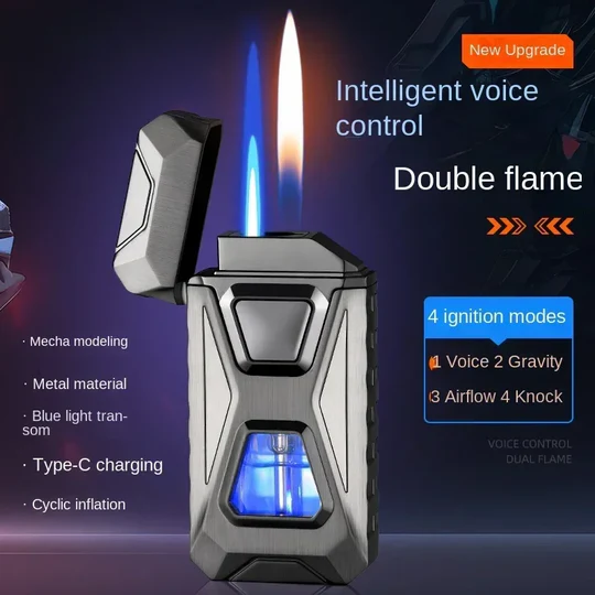 Metal Windproof Cigar Lighter Jet Torch Gas